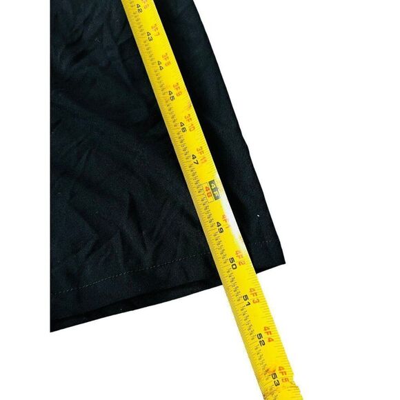 Zara Women Midi Dress S Black Bodycon Pleated Side Slit Short Sleeve NWT - Picture 7 of 7